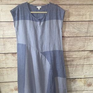 J. Jill Elegant Mini Dress in Blue